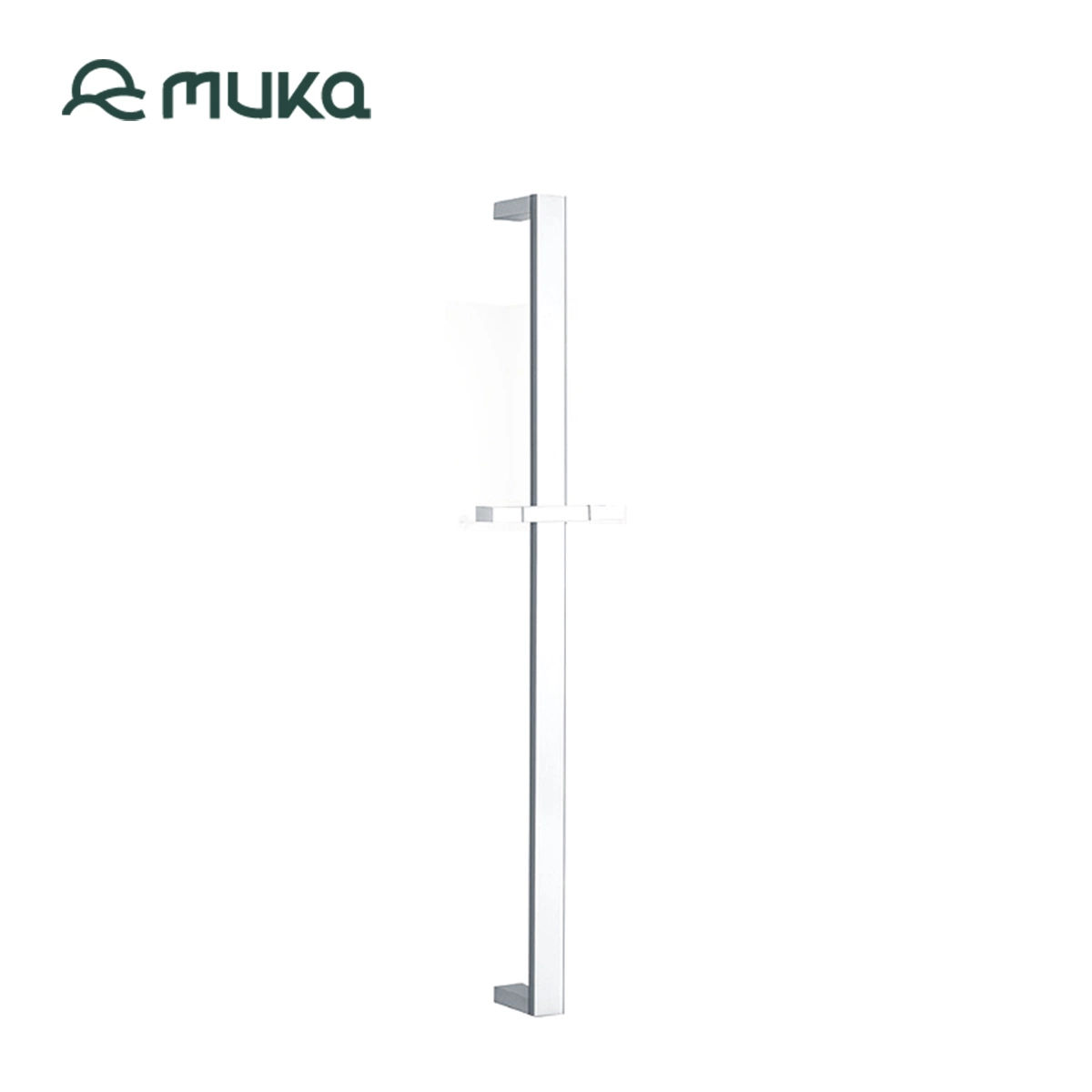 Muka Extra Long Solid Brass Chromed Shower Head Extension Arm with Locking Nuts, Height&Range Adjustable