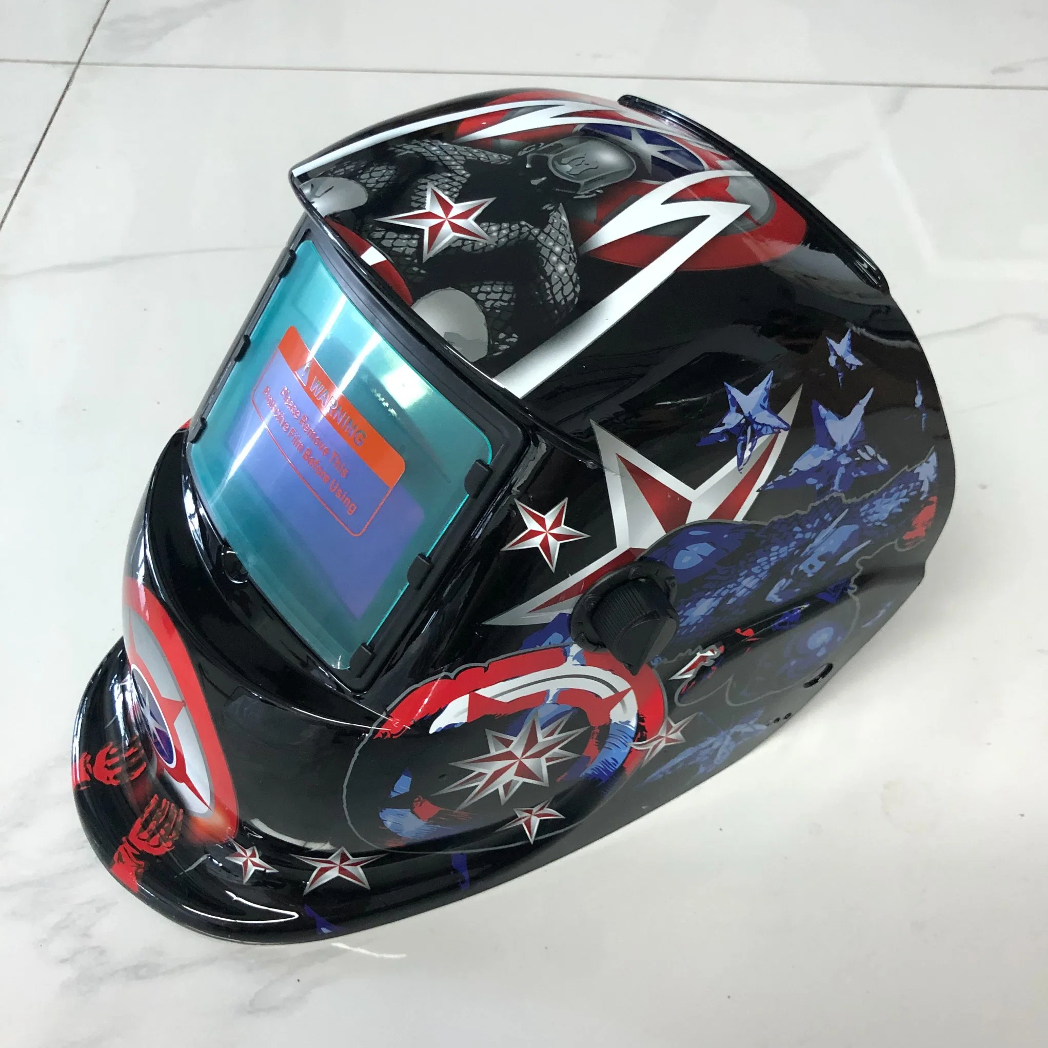 Auto Darking Welding Helmet with Color Pattern (6A1009)