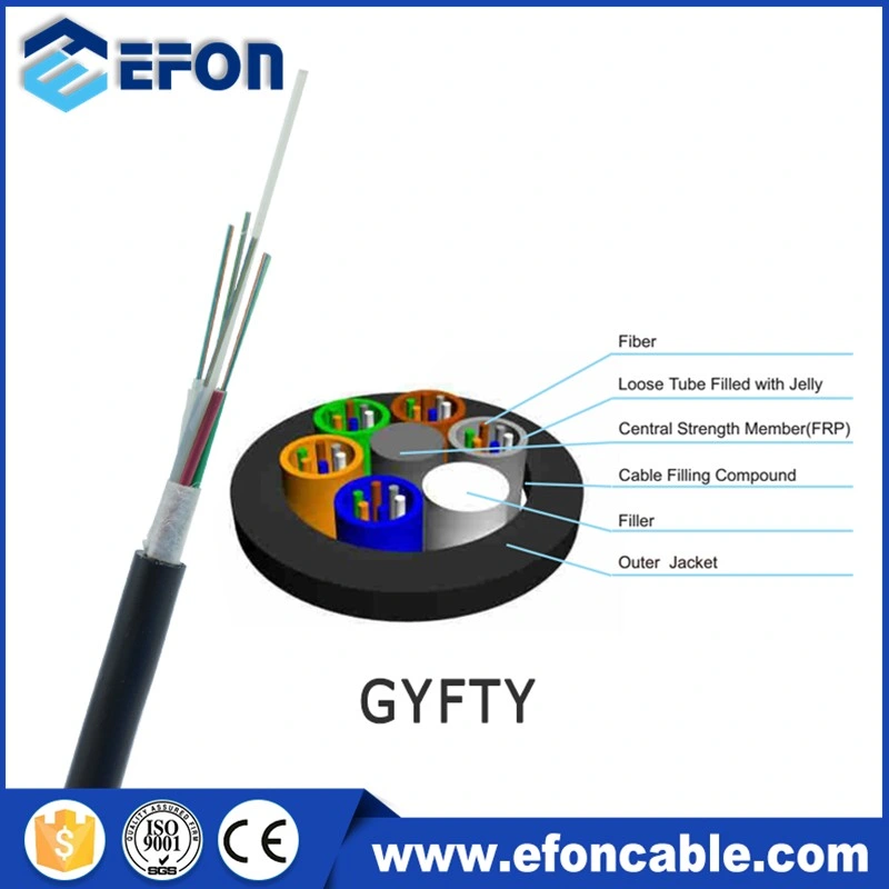 Conduit souterrain anti rongeur tous les États de force de PRF diélectrique câbles à fibres optiques Fabricant Prix GYFTY compteur