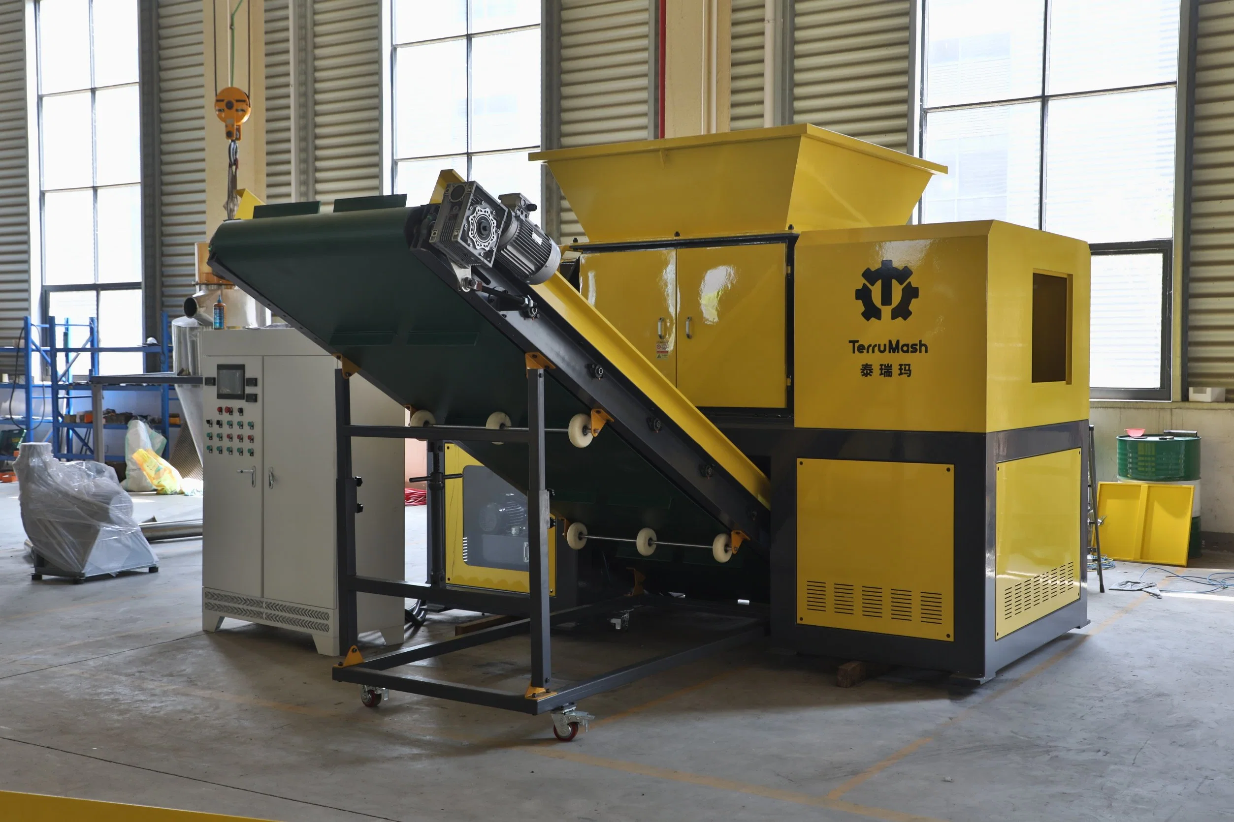 Plastic Recycling Shredding Machine Ton Bag Plastic Shredder / Films Shredder