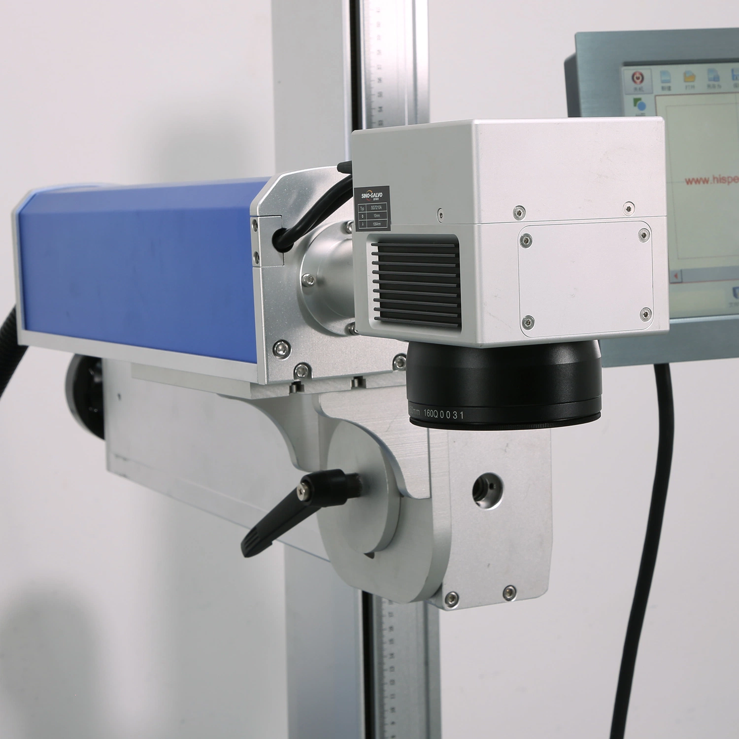 Online Fly Fiber CO2 UV Laser Markiermaschine für Rohr Kunststoffverpackungen