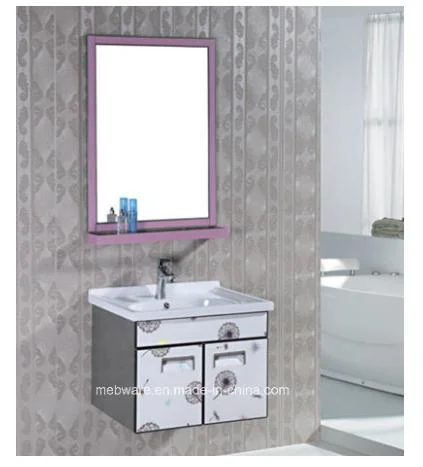 Common Modern Stainless Steel Bathroom Cabinet Vanity and Furniture