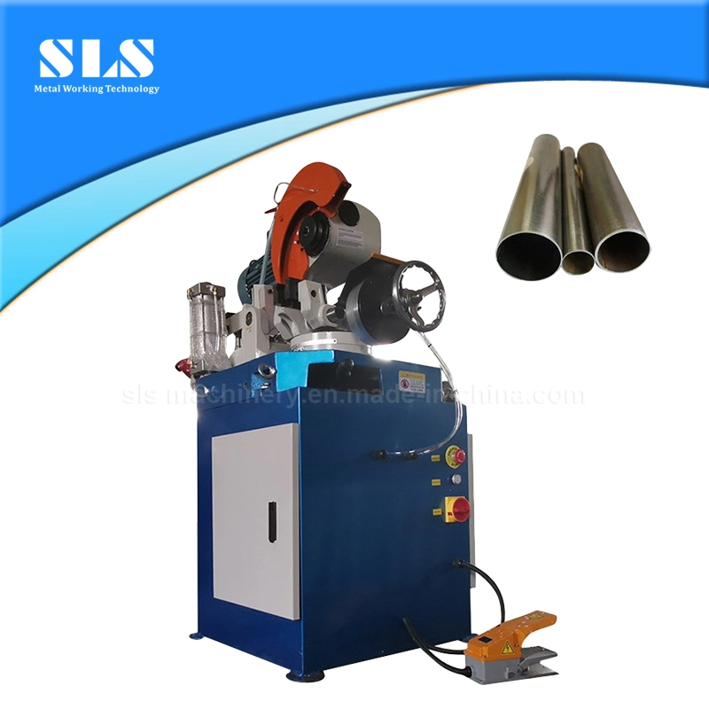Monthly Deals Semi Automatic CNC Tube Cutter Machine Tools Pneumatic Stainless Steel Metal Pipe Circular Cold Cutting Saw Suit for Different Shapes of Pipes