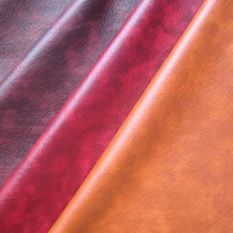 PU Upholstery Leather Tc Fabric Backing for Russia Market