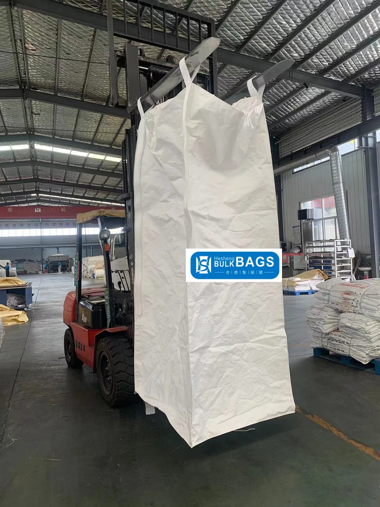 Hesheng Container FIBC Big Bulk Packing Ton Bag for Sand Construction