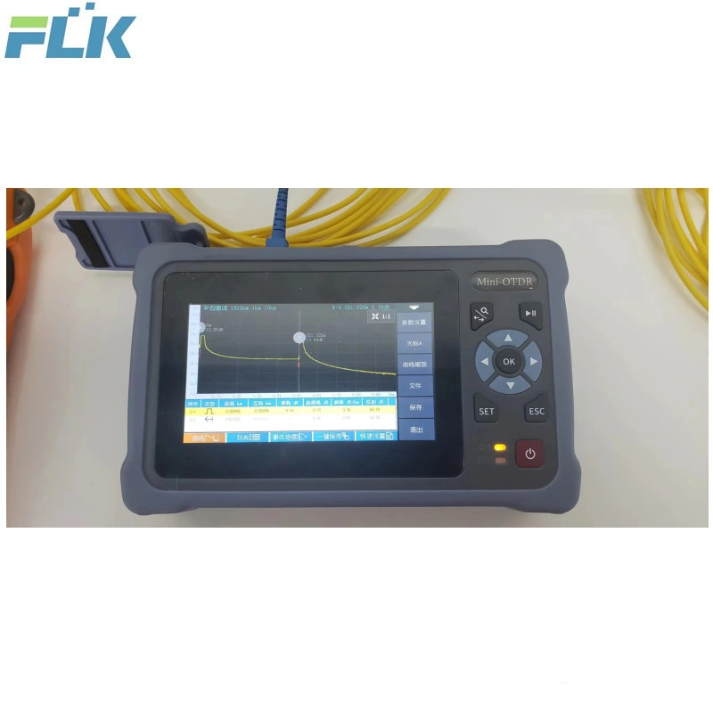 Portable FTTH Optical Fiber Mini-OTDR Sm1310/1550nm&plusmn; 20nm 26/24dB Support Multi-Languages English, Russian, Spanish, French, Arabic, Hindi, etc