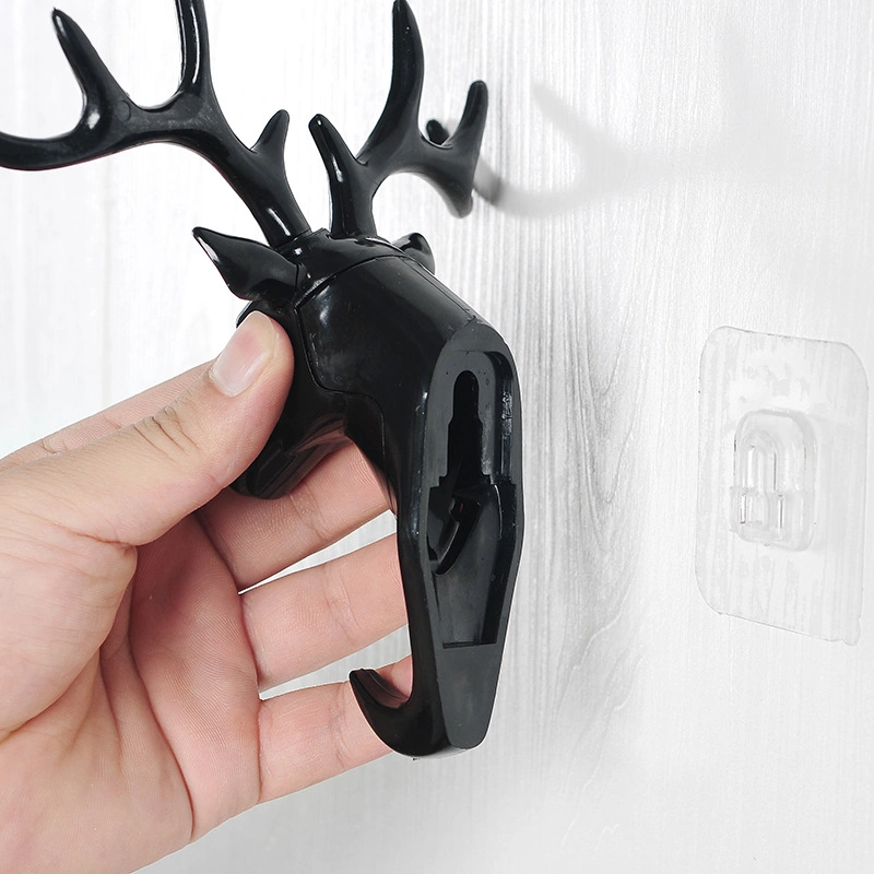 American Antler Decorative Hook Self-Adhesive Punch-Free Wall Shelf Wall Hanging Traceless Hook