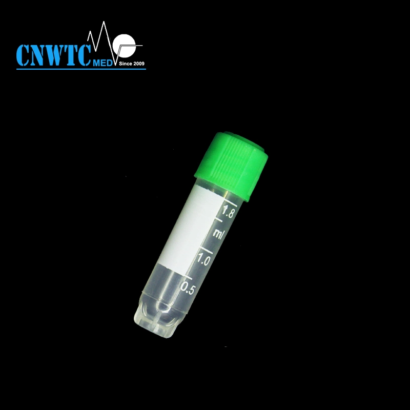 Lab Self Standing Clear Plastic 1.8 2ml Cryovial Tube