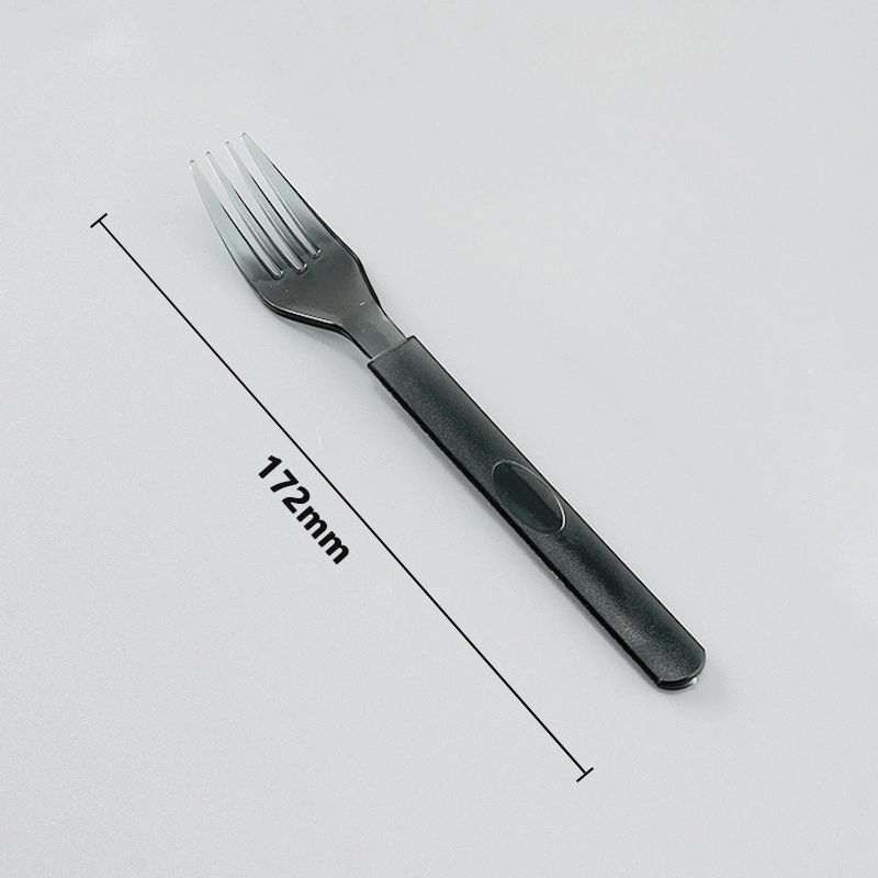 Luxury Disposable Plastic Cutlery 178mm PS Heavy Duty Fork for Dinner