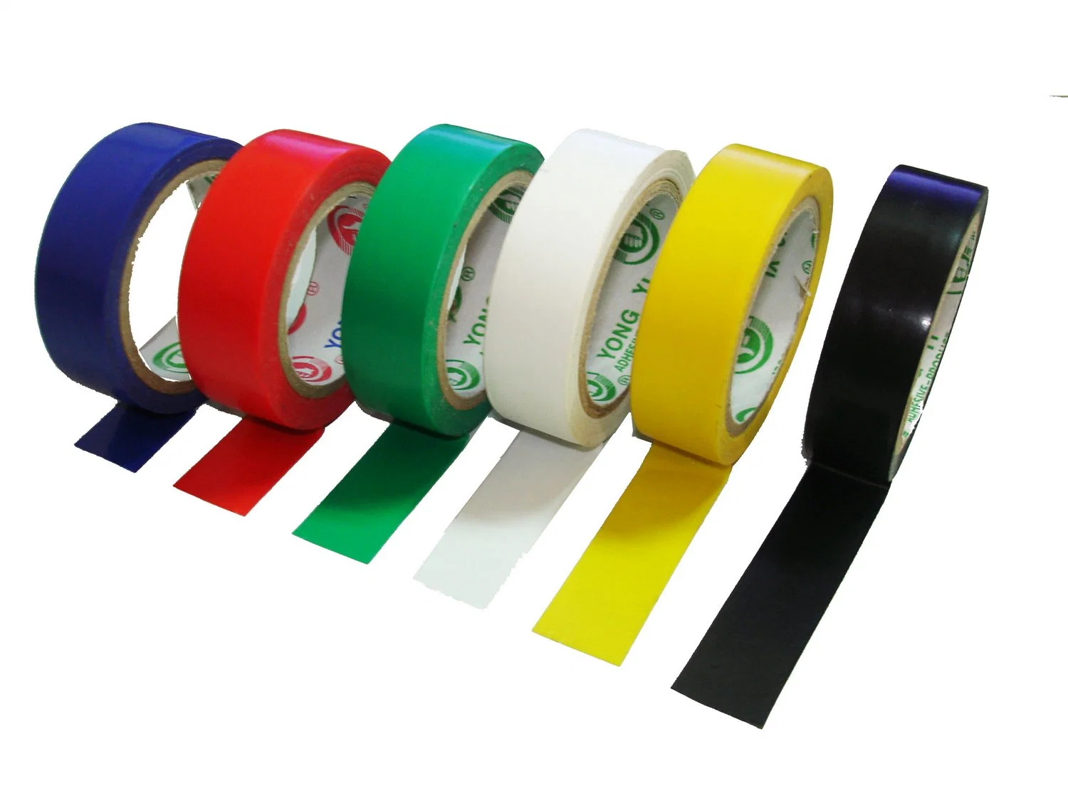 Envío gratuito y muestra de cinta adhesiva eléctrica de PVC de color (pirorretardante)