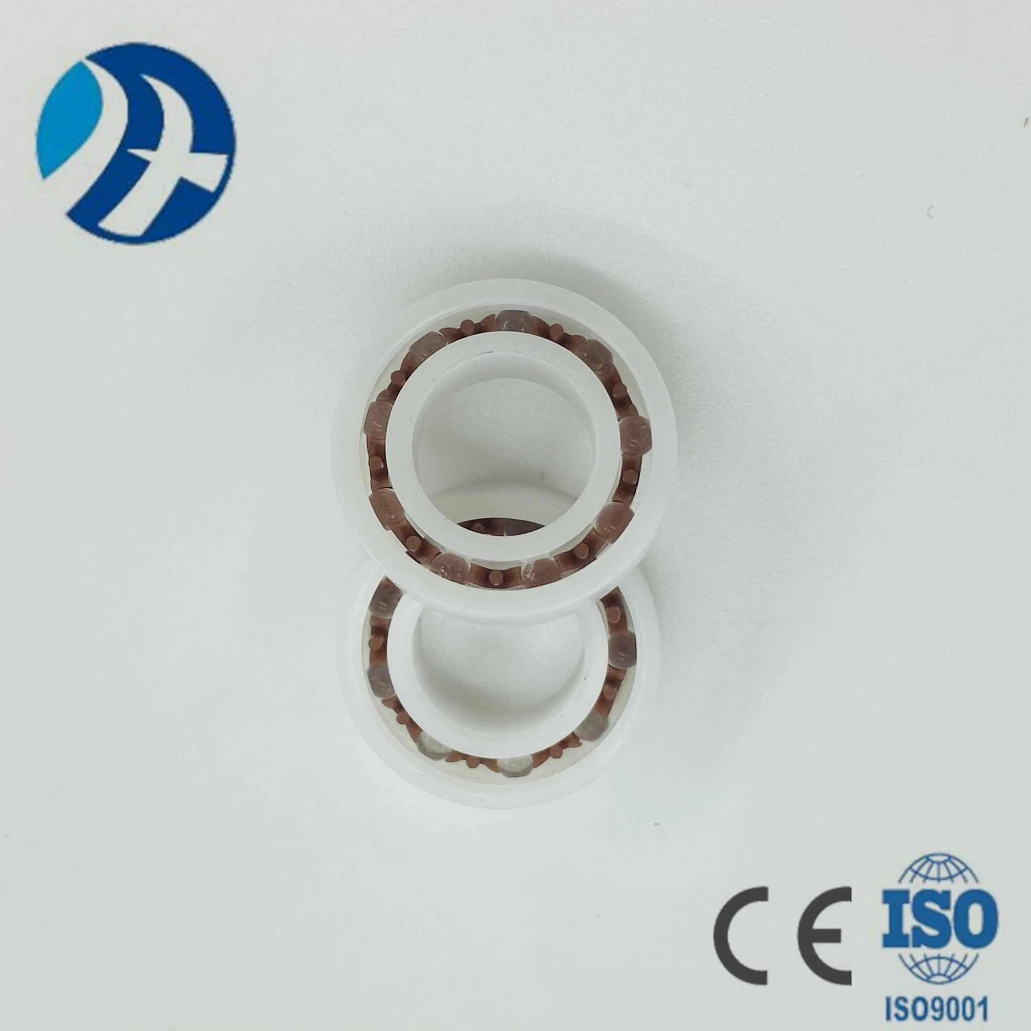 Type 6800 Antimagnetic Zirconia Ceramic Single Direction Flat Thrust Ball Bearing