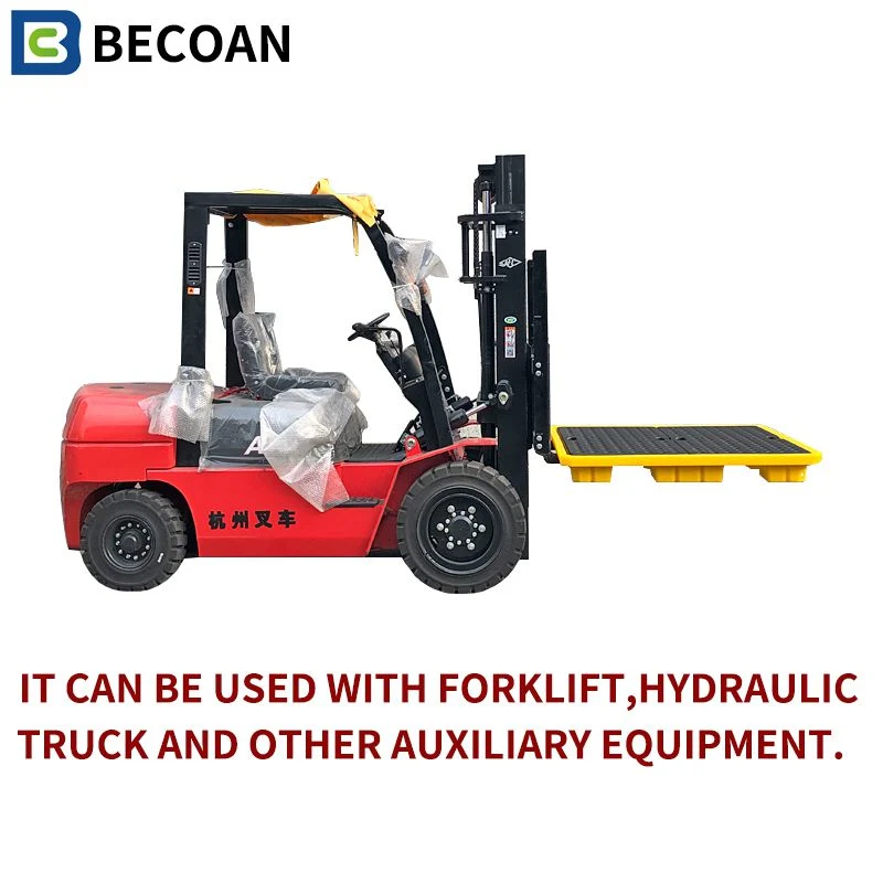 Becoan Brand Spill Pallet High Capacity Detachable Plastic Spill Containment Pallet