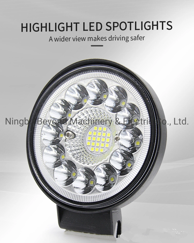 مصابيح أمامية للسيارة المستديرة مقاس 4 بوصات، إضاءة عالية منخفضة، إضاءة LED، إضاءة تلقائية مصابيح للدورة البخارية 7" ′ Lamp لـ Jeep Wrangler JK الملحقات
