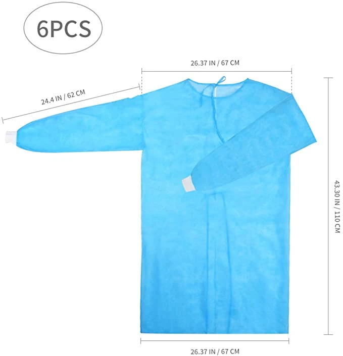 Supply Disposable Breathable Patient Gown Non Woven PP Medical Gowns Green for Hospital Use