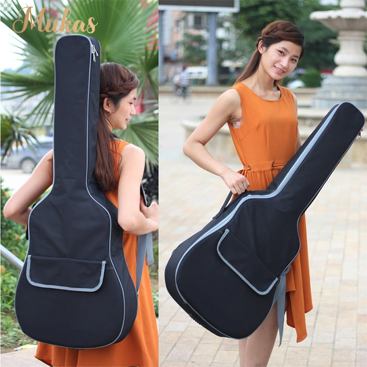 OEM Cheap Price Guitar Parts Guitar Bass Gig Bag Case 8mm Thickness Sponge 600d Oxford Waterproof Musical Instrument Storage Bag