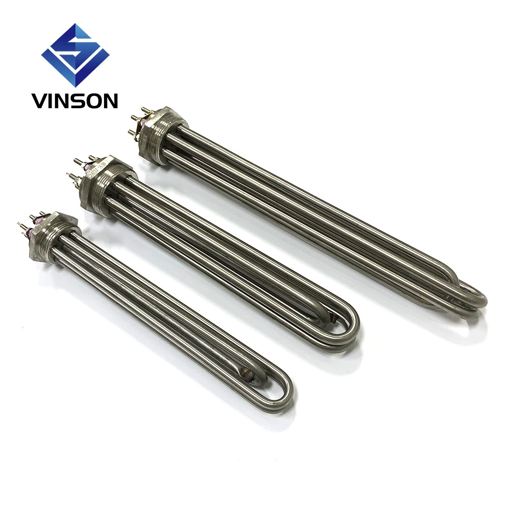 Flange Heating Element Water Boiler Tubular Heater Screw Plug Immersion Heater for Liquid