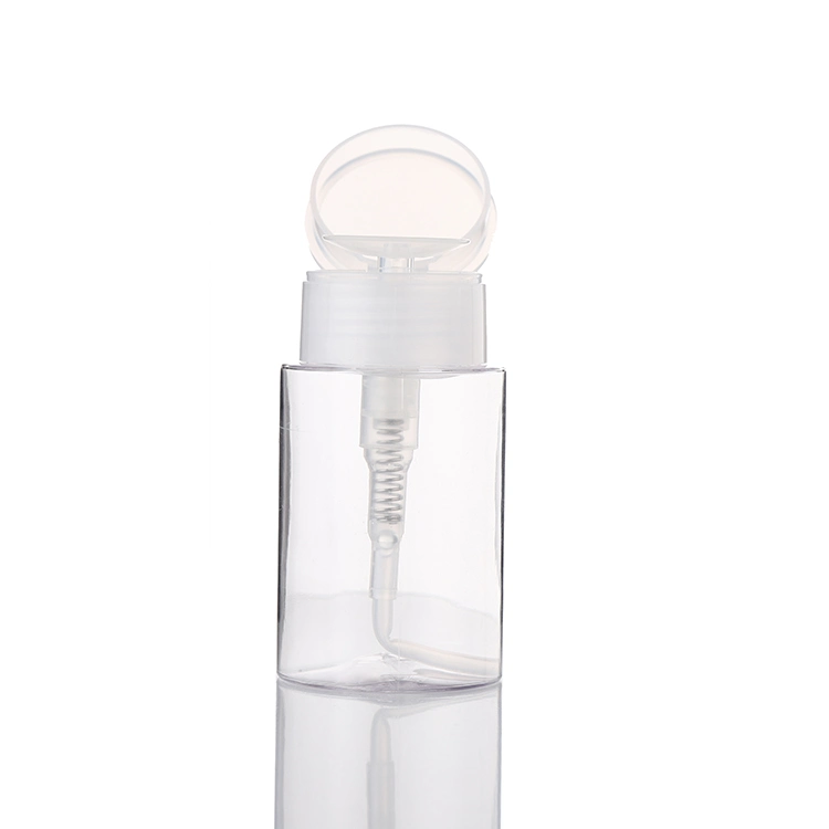 Tóner cilíndrico frasco de plástico fino rociado de plástico de botellas de spray removedor de maquillaje de botella
