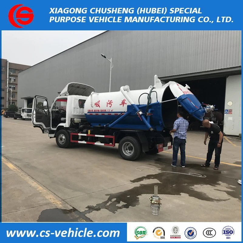 Small Vacuum Fecal Suction Truck 5000L Sewage Suction Truck