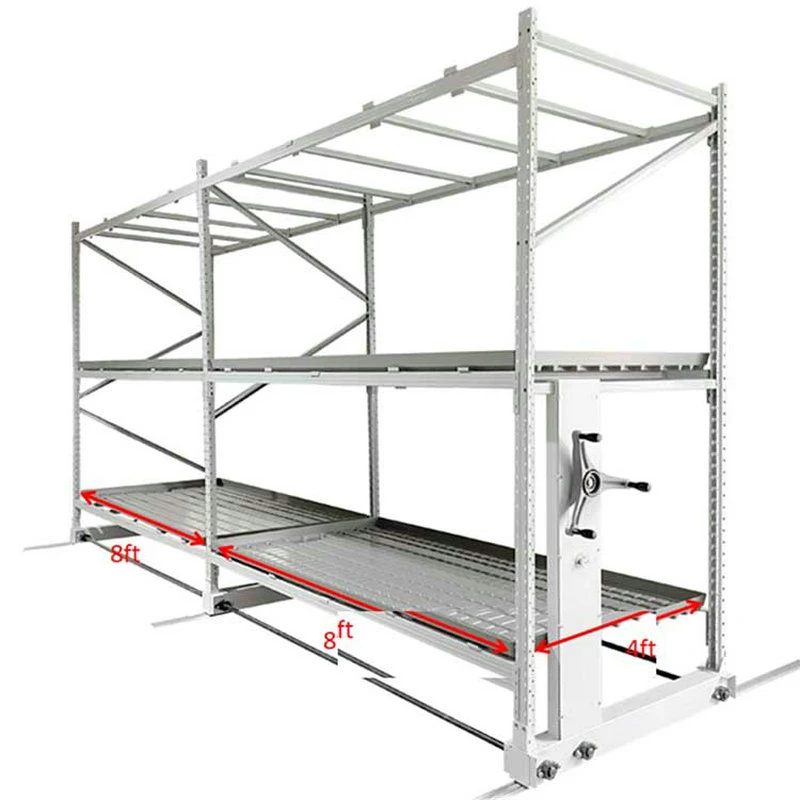 Grow Rack Doble Capa Mesa de Cultivo Vertical Sistema de Cultivo Hidropónico Interior