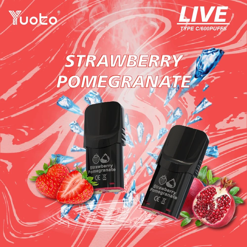 14 Flavors Yuoto Live 600 Puffs 2% Nicotine 2ml Cartridge 350mAh Lithium Battery Mesh Coil Type C with Tpd Wholesale/Supplier Disposable/Chargeable Vape Pen