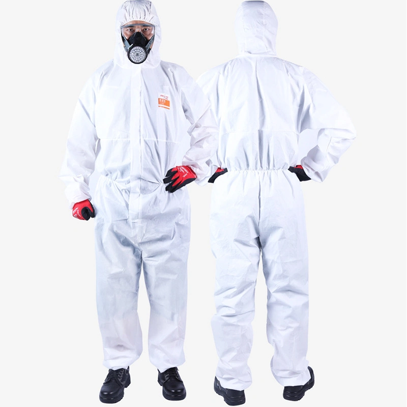 Disposable Asbestos Full Waterproof SMS Protective Suit