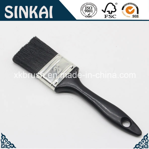 Plastic Painting Brush with Black Plastic Handle