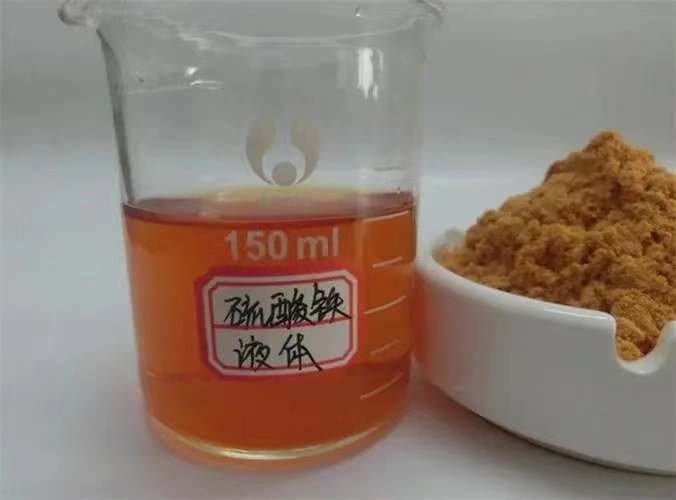 Sulfato férrico polimérico utilizado para el tratamiento del agua