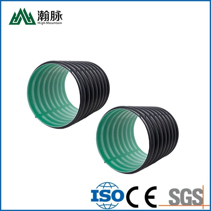 12 Inch Black HDPE Double Wall Corrugated Pipe High Protection Performance for Drain