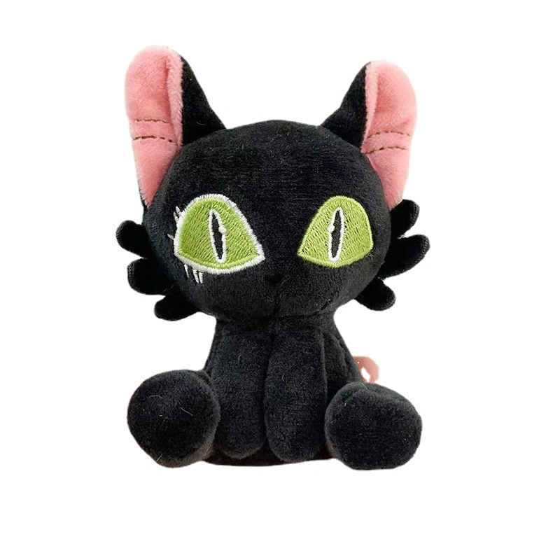 Best Selling Gift Suzume No Tojimari Black White Cat Stuffed Plush Keychain