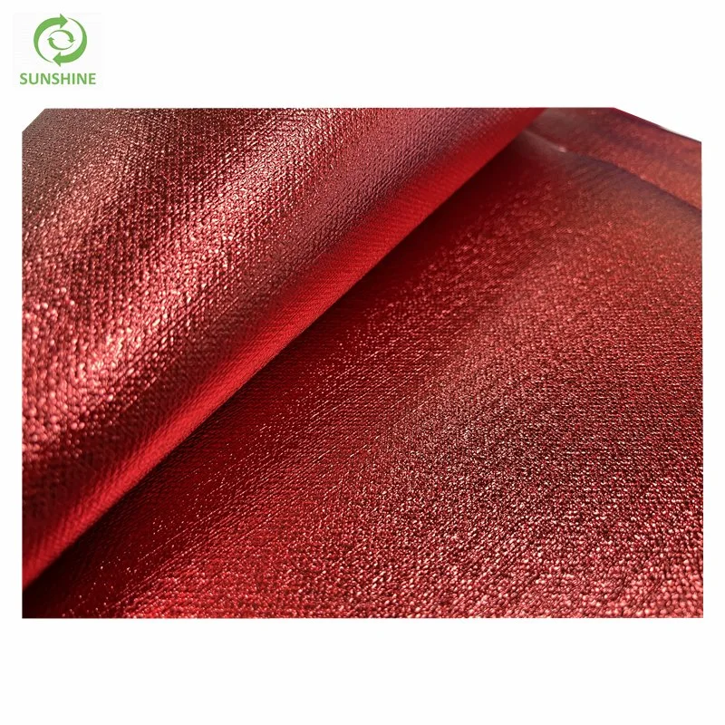 Lamination Nonwoven Fabric PP PE Laminated Fabric Shinning Decorative Cloth