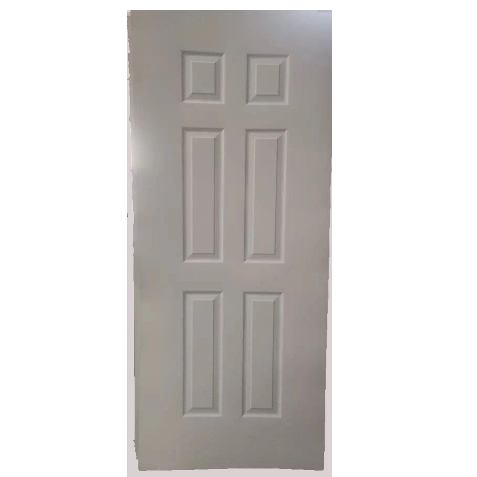 Southeast Asia Puertas De Madera White Interior Wooden Primer MDF Panel Moulded Doors