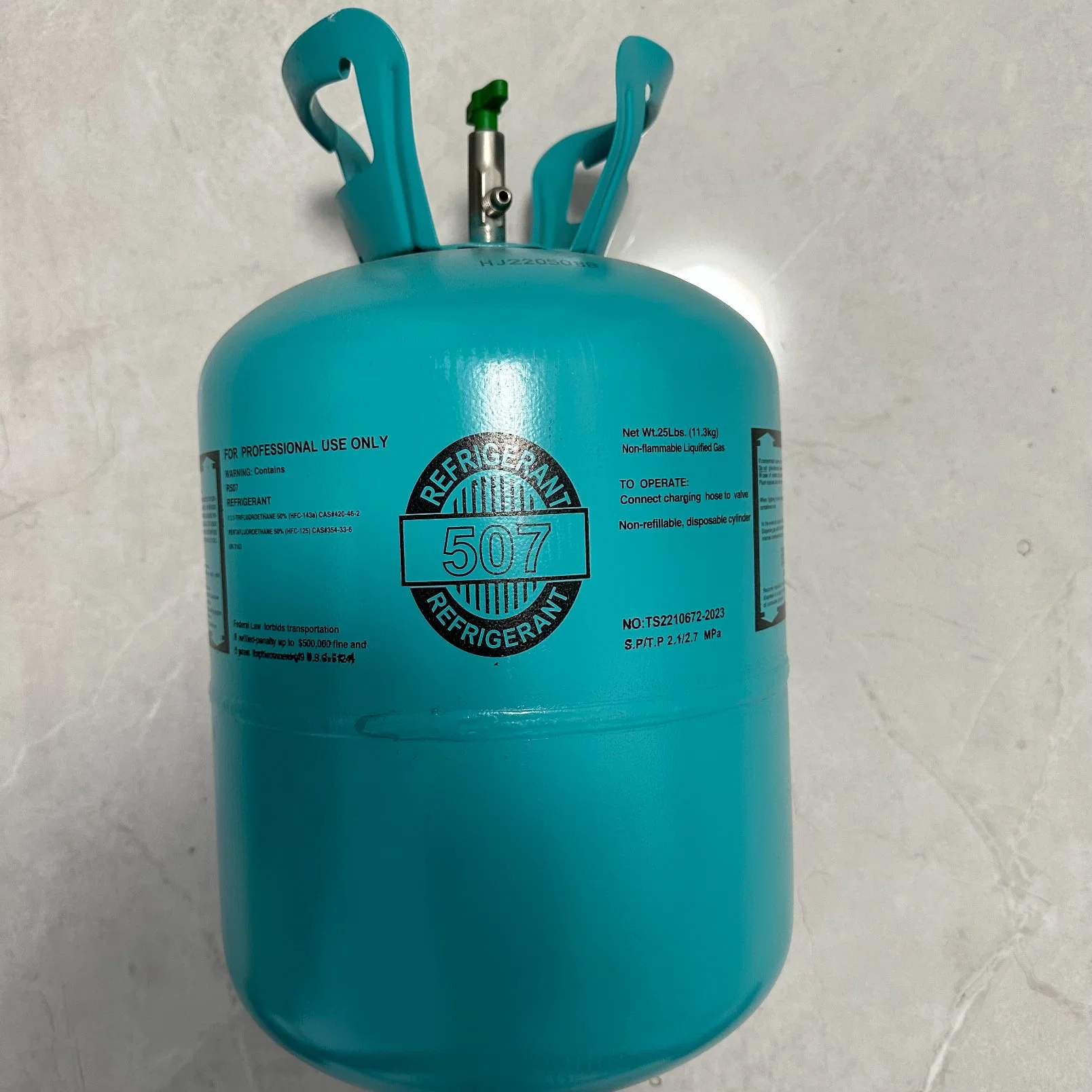 Hot Sale Refrigerant Gas R507 with High Quality Net Weight 11.3kg