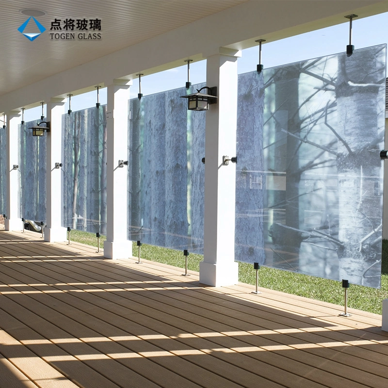 Популярные специальной конструкции закаленное прозрачное окно лист слоистого стекла с цифровой печати
