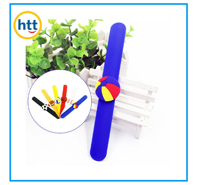 Wholesale/Supplier Custom PVC Rubber Slap Wristband Kids Ruler Slap Bracelet for Promotion Gift