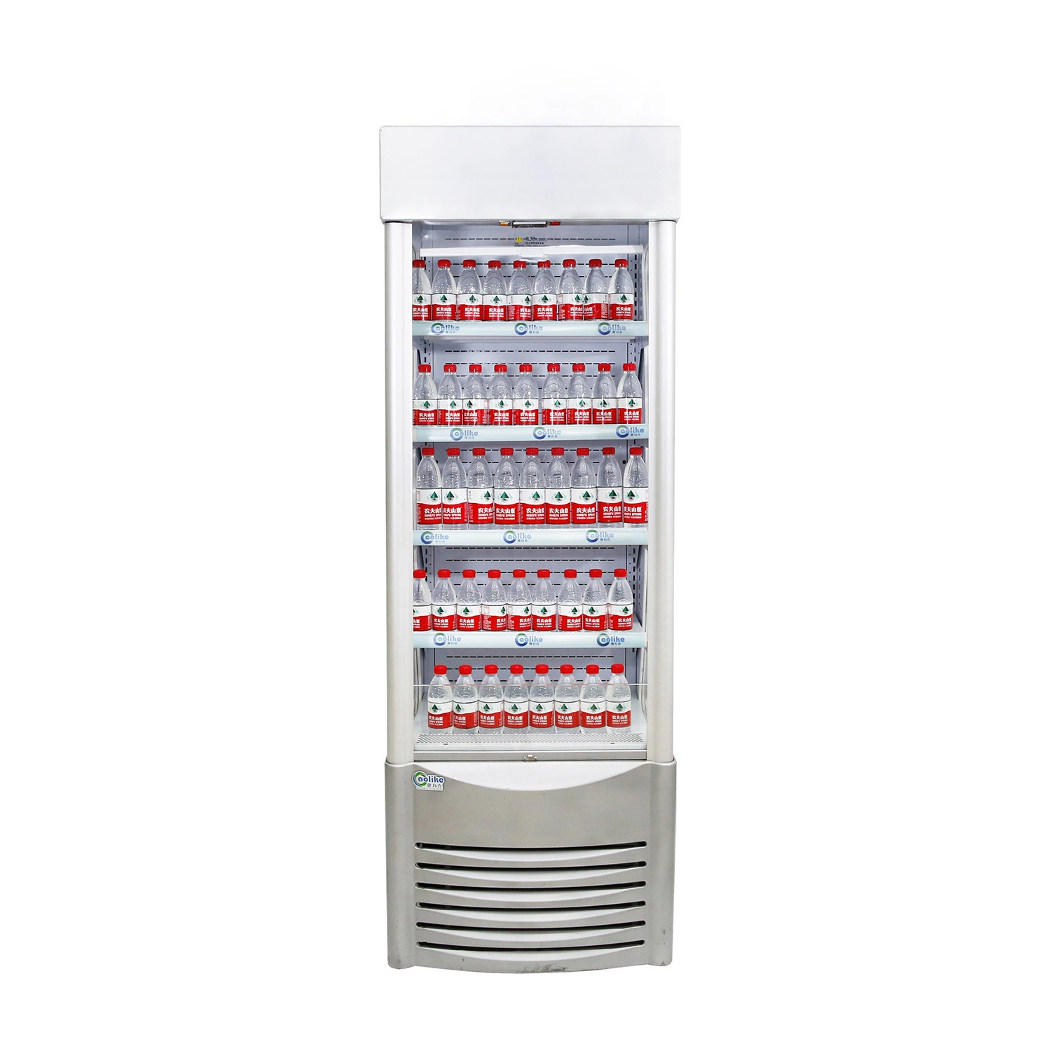 Vidro de poupança de energia do chiller do tipo aberto Frigorífico Refrigerador de Bebidas vitrina com controlo da temperatura digital
