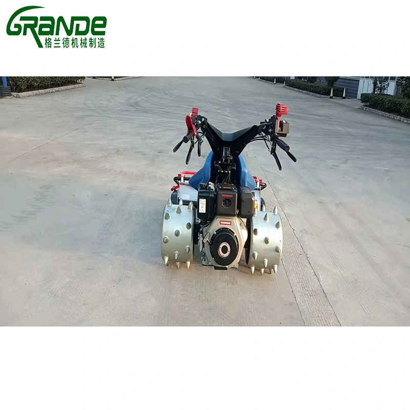 professional Diesel Engine Lawn Mower Grass Cutter Tractor Garden