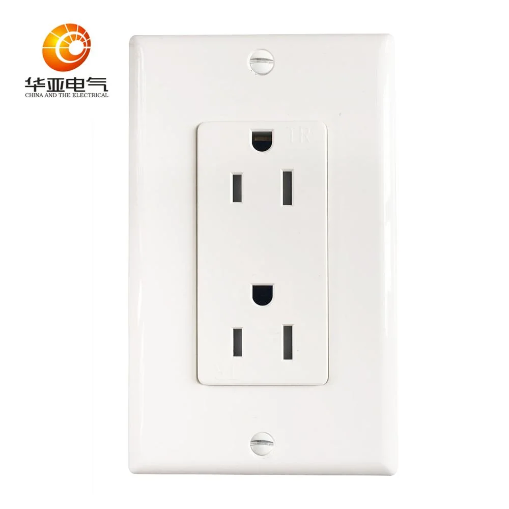 15A 110V-125V conector hembra eléctrico de doble cara estándar estadounidense UL cUL Aprobado