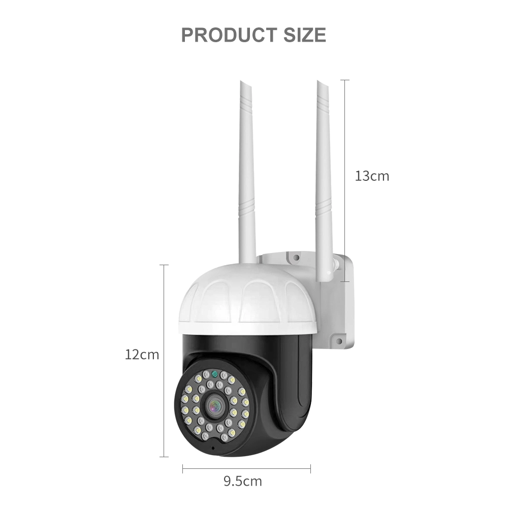 Cámara CCTV de IP66 pulgadas WiFi PTZ 1,5 con energía solar