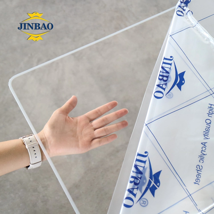 Jinbao High quality/High cost performance  Clear Acrylic Sheet Flexible 1220*2440mm 1.8-25mm Thickness for Laser Cutting