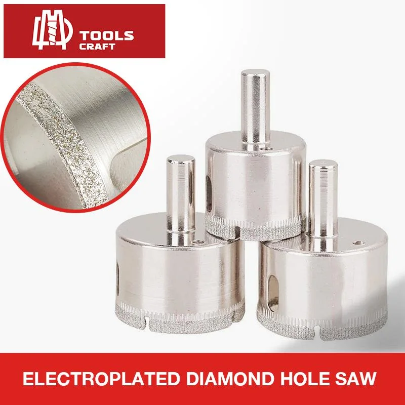 Electroplated Diamond Drill Bit Hole Saw Drilling Ceramic Porcelain Tiles Glass Granite Quartz