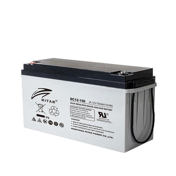 Ritar Solar Panel Energy Battery 12 V Volt 100 120 150 200 Ah AGM Deep Cycle Batteries Home Use China