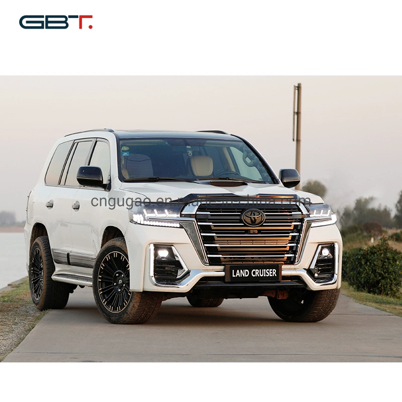 Gbt Facelift Partes frente as grelhas de pára-choques Motor Pivotantes Spoilers Farol Kit de carroçaria para automóveis Toyota Land Cruiser 200 LC200