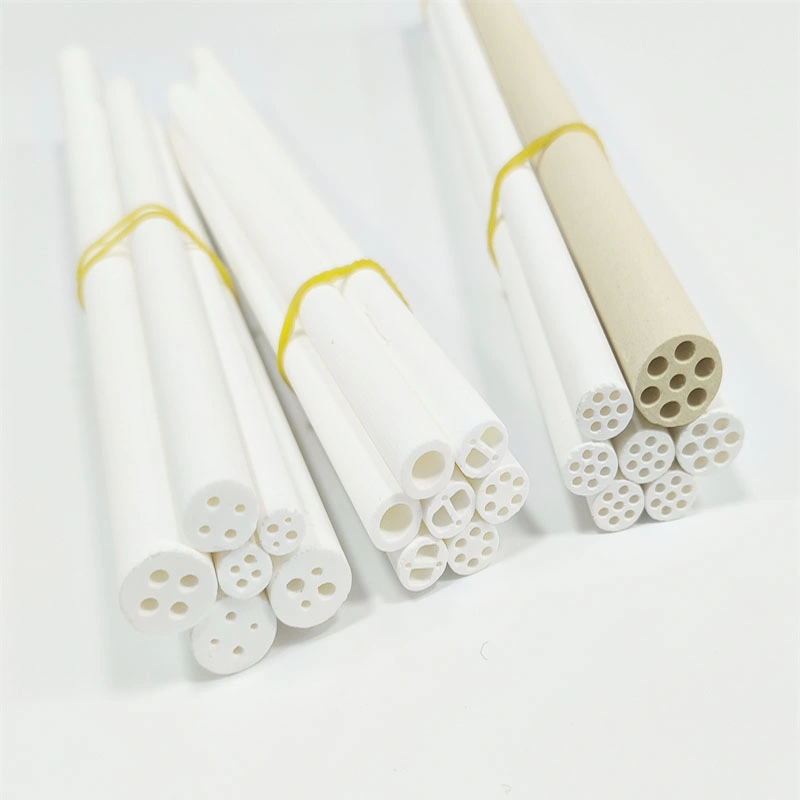 1-12holes Magnesia Ceramic Insulating Tube for Heating Element MGO Pipe