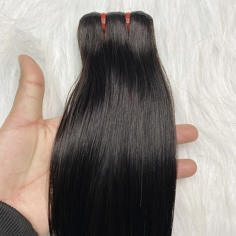 100% Indian Hair Bundles Wholesale/Supplier Natural Colors Unprocess Remy Hair Weft Weave Double Drawn Bundle Human Hair