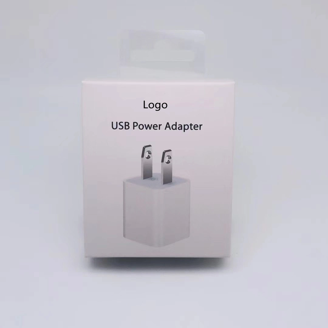 A qualidade original 5W Adaptador de carregamento com porta simples carregador de telemóvel carregador de viagem para montagem em parede granel carregador de viagem USB Adaptador USB para adaptadores de telefone móvel