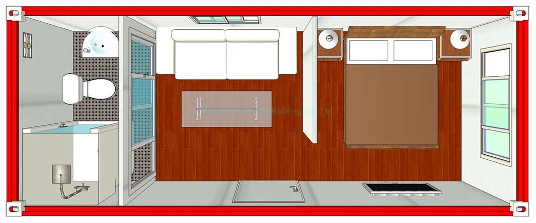 Low Cost Modular Prefab Affordable Flat Pack Container House /Dorm /Hospital /Hotel.