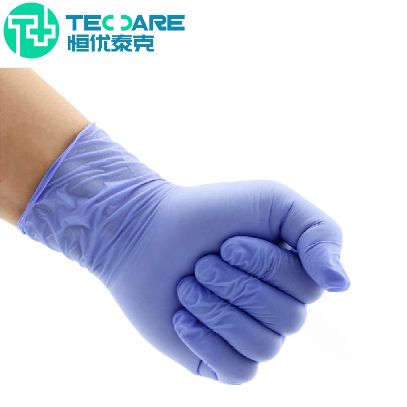 Factory Wholesale/Supplier Disposable Protection Powder Free Nitrile Gloves with En374