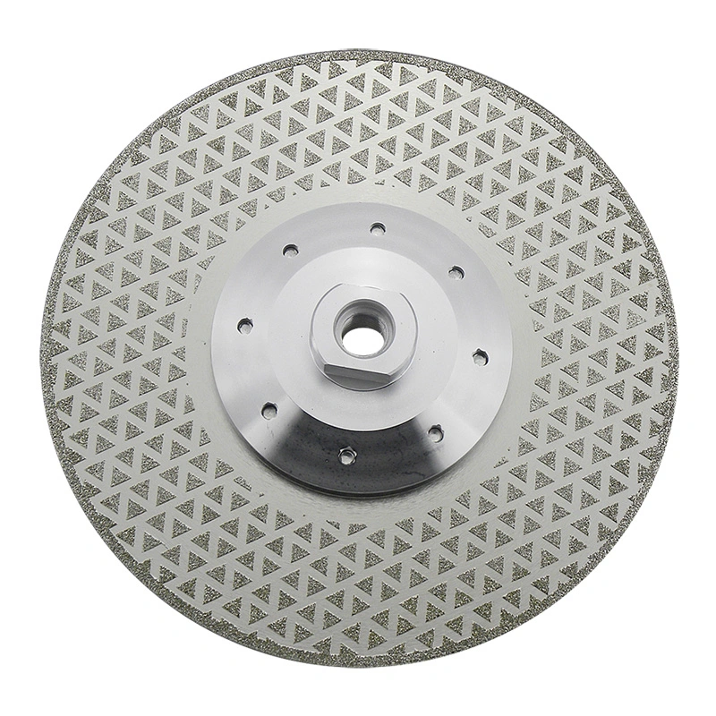 Electroplated Double Side Triangle Shape Diamond Cutting and Grinding Disc/Disk for Stone