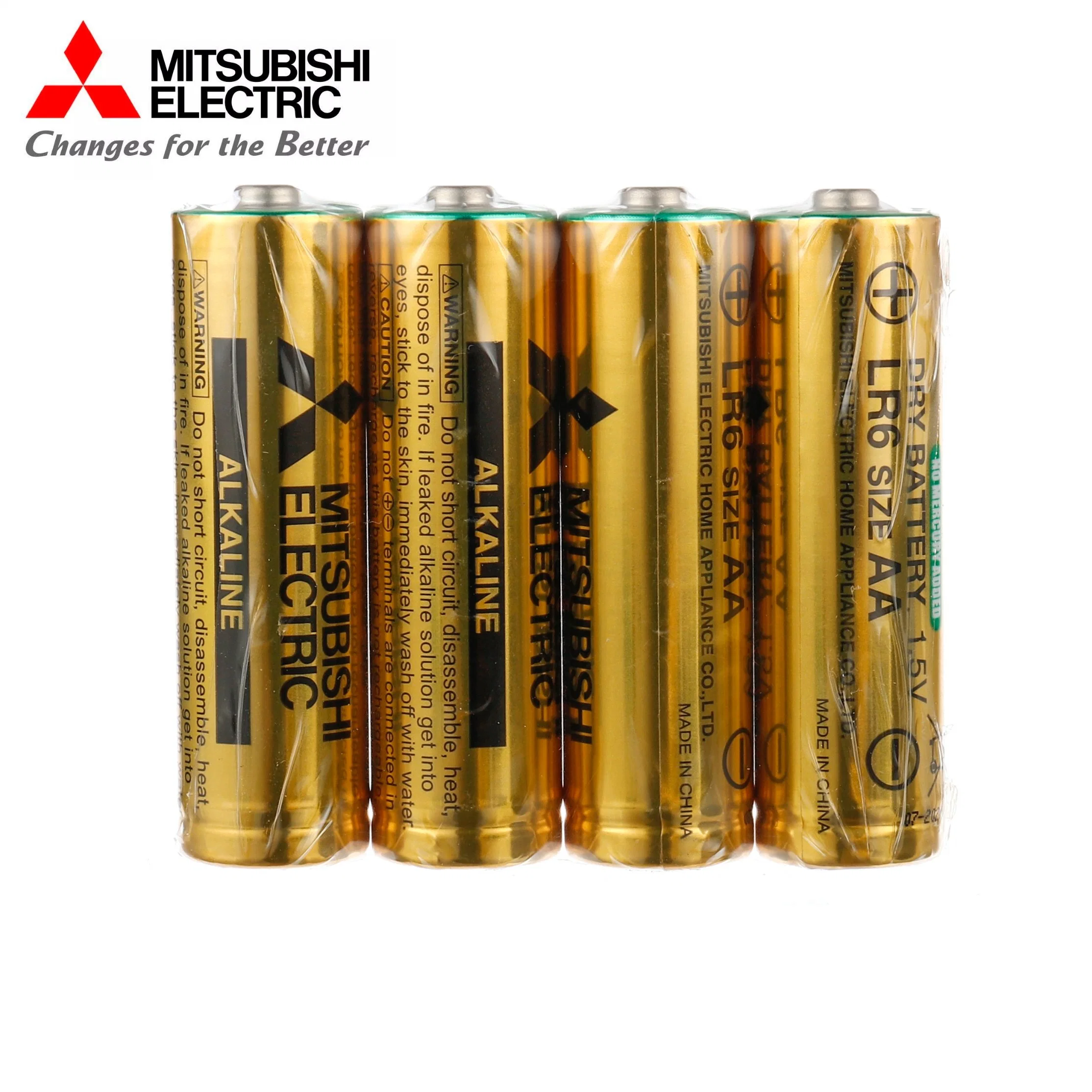 Mitsubishi AA Alkaline Lr6 Dry Battery 1.5V Cell Factory Price Reloj Pilas