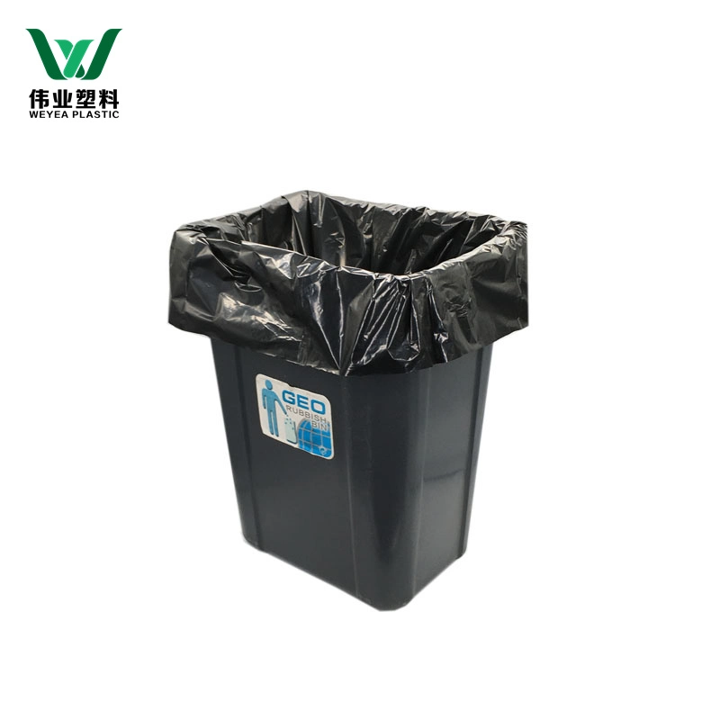 PE/HDPE/LDPE plástico negro basura basura basura basura basura bolsa en rollos